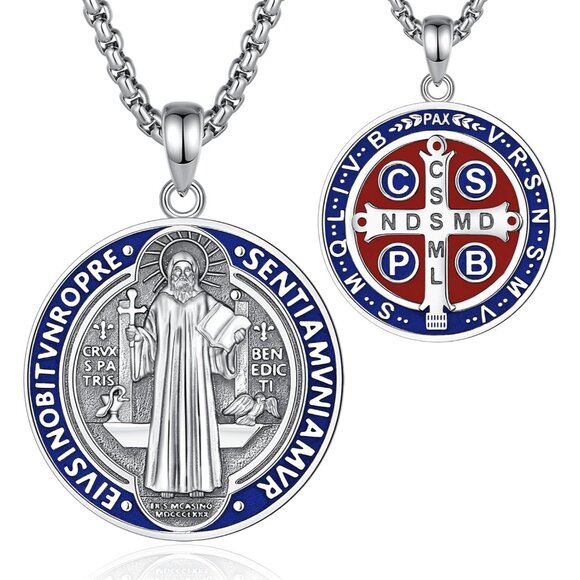 925 Sterling Silver St. Michael/St. Christopher/St. Benedict/St. Gabriel/Virgin